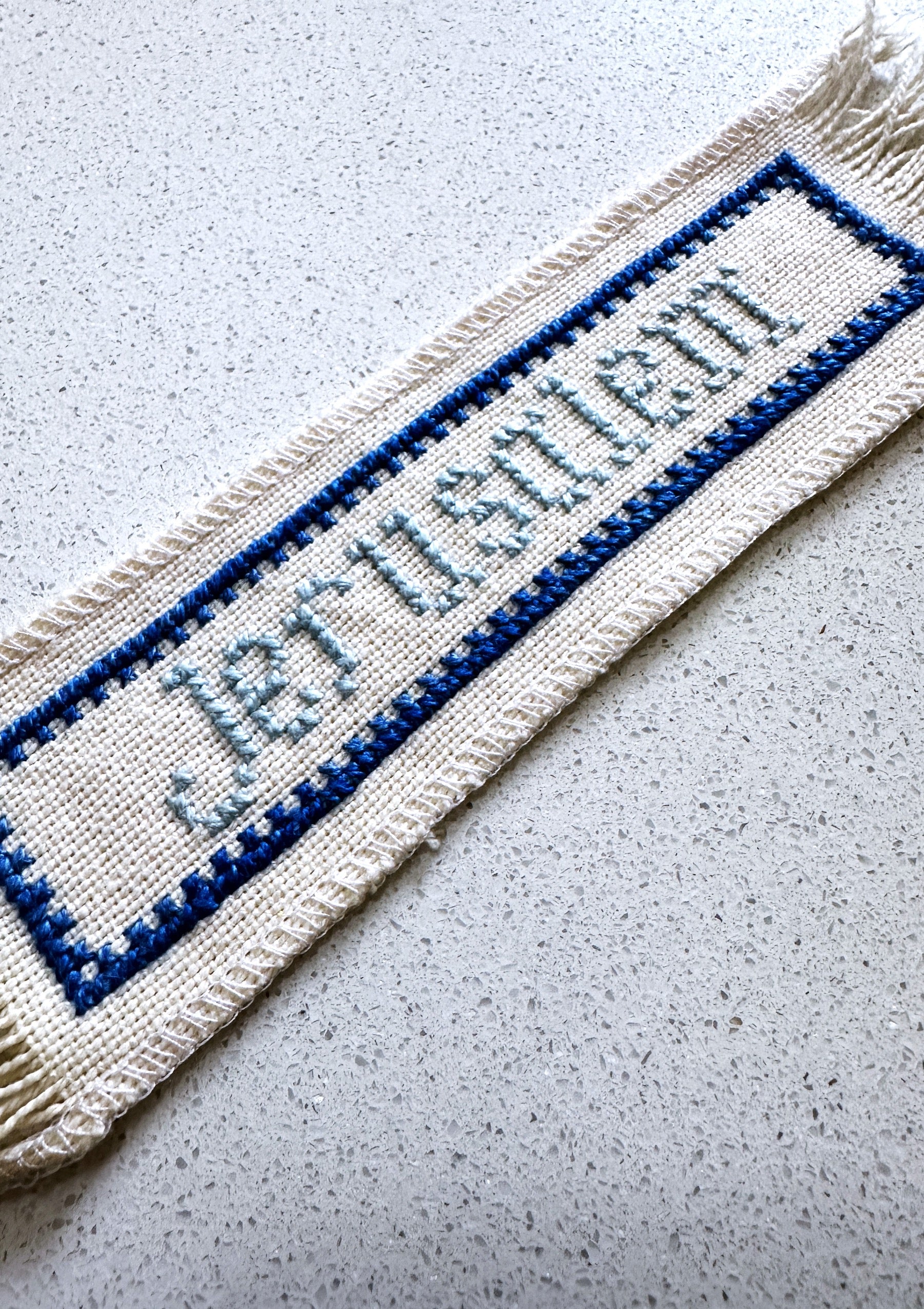 Jerusalem Hand Embroidered Bookmark