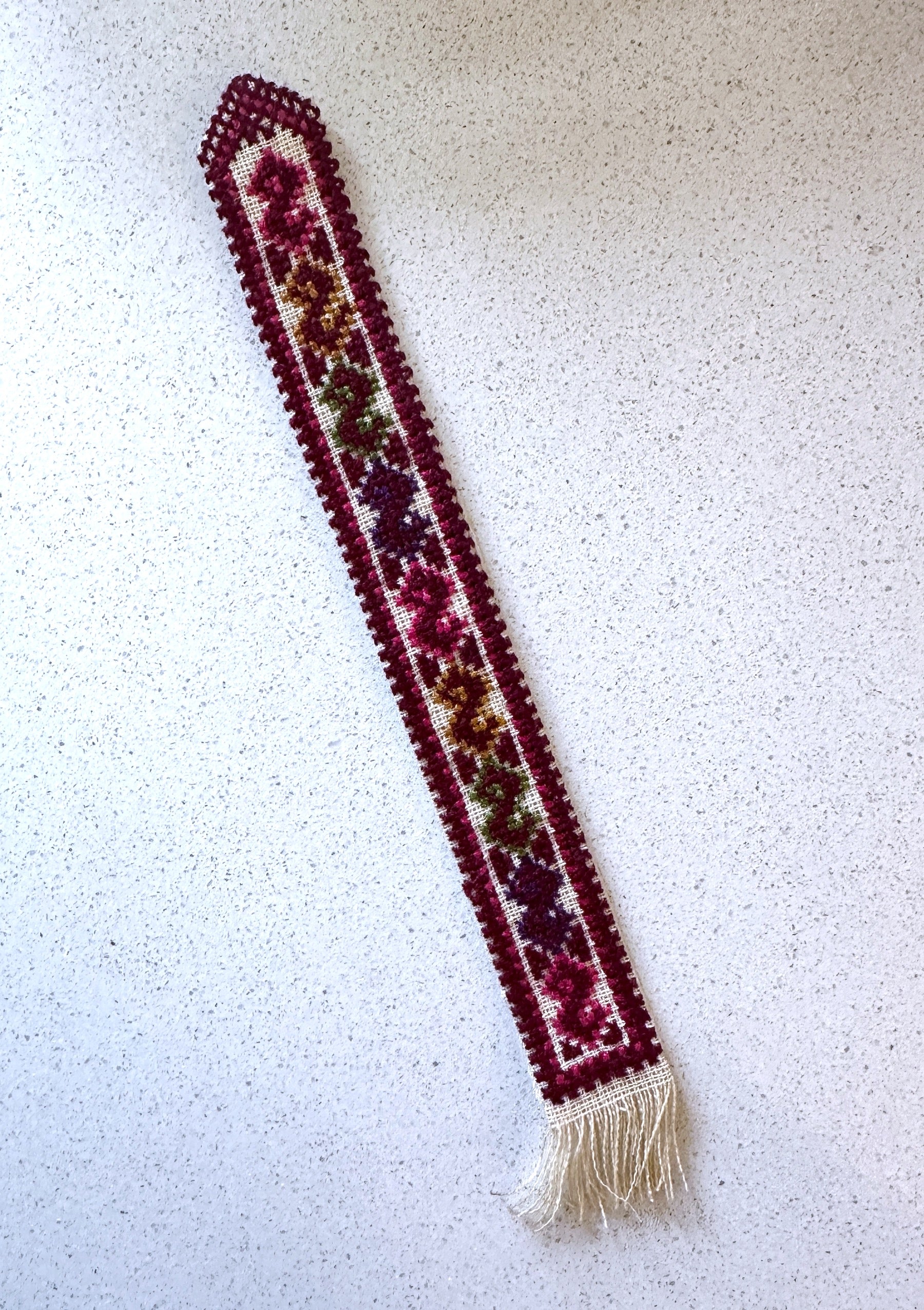 Palestinian Hand Embroidered Bookmark - Leech