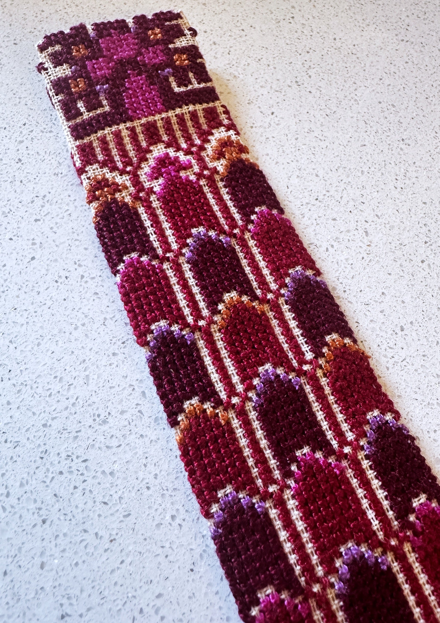 Palestinian Hand Embroidered Bookmark - Palm